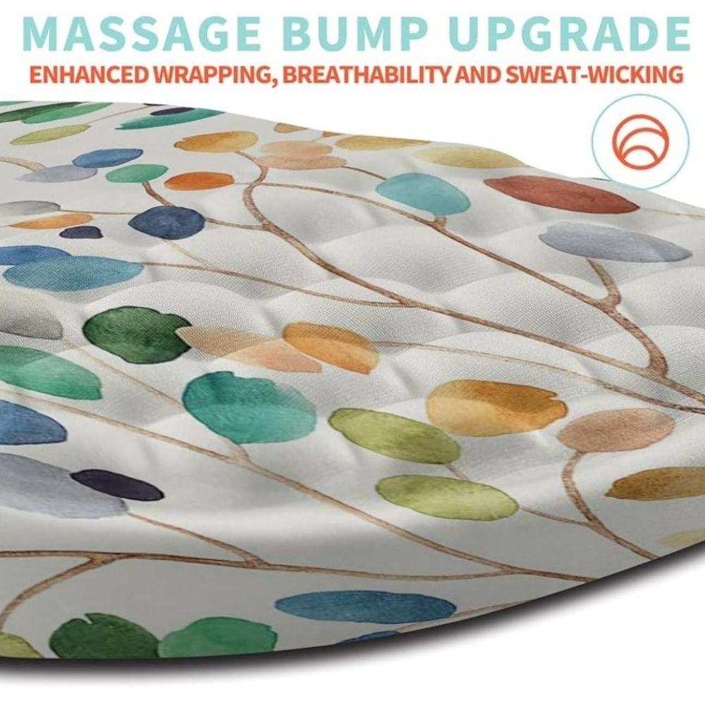 Ergonomic Mouse Pad Wrist Support with Gel Massage Bump Design, Colorful Forest - Picture 3 of 6